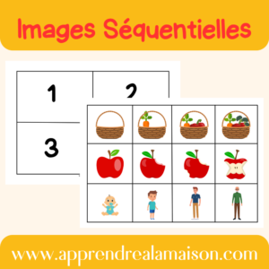 images séquentielles, montessori, activité montessori, exercices enfants, jeux enfants, jeux maternelle