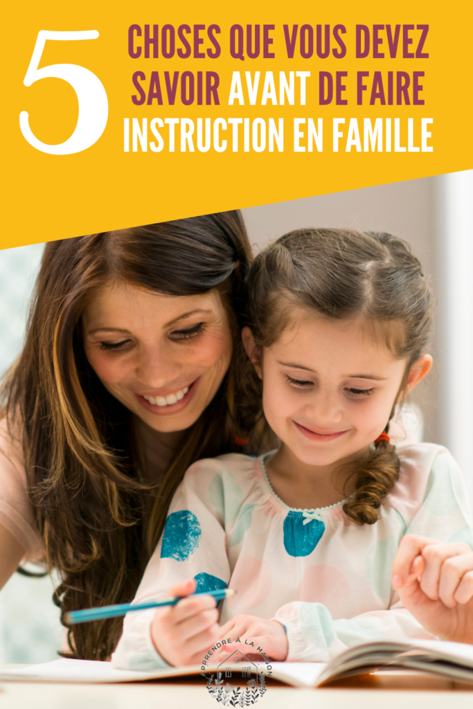 Instruction en famille