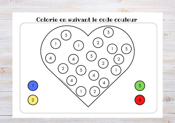 Coloriages remplis mon coeur