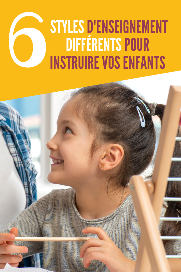 6 styles d'instruction en famille