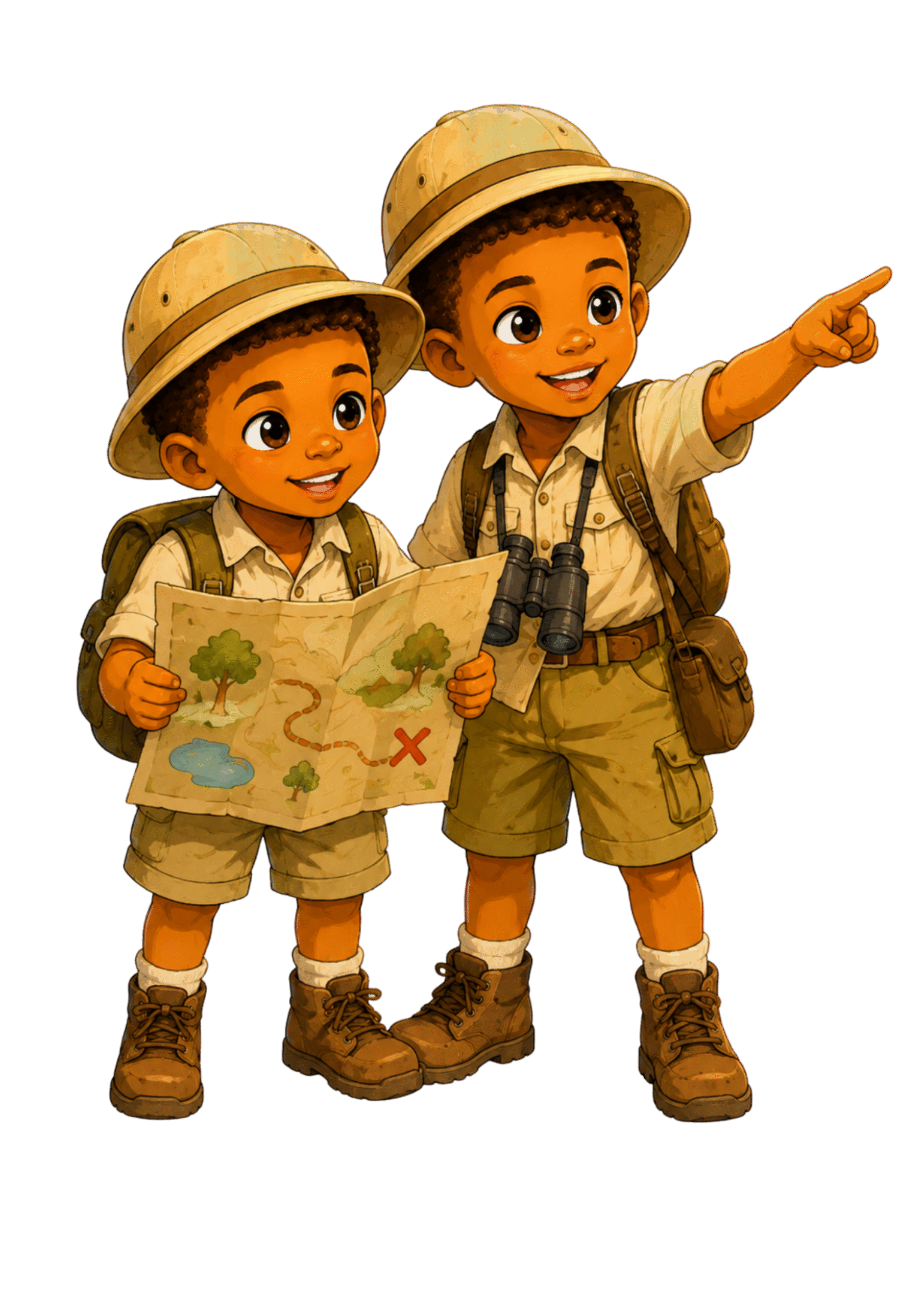 Mica et Gaby, les petits explorateurs d'Apprendre &agrave; la Maison